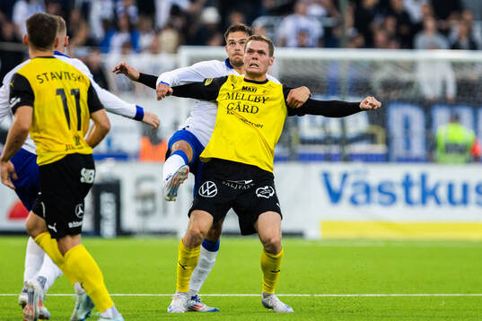 IFK Norrköpings Anton Eriksson och Mjällbys Jacob