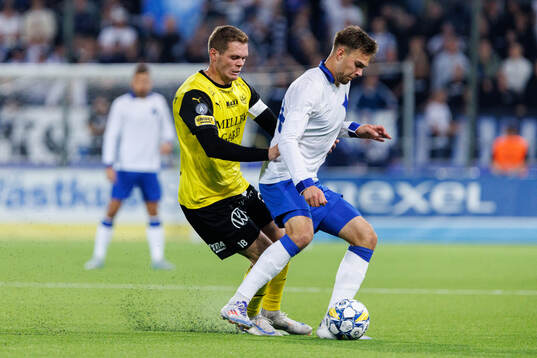 Mjällbys Jacob Bergström och IFK Norrköpings Anton