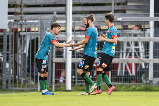 Varbergs Isak Bjerkebo jublar