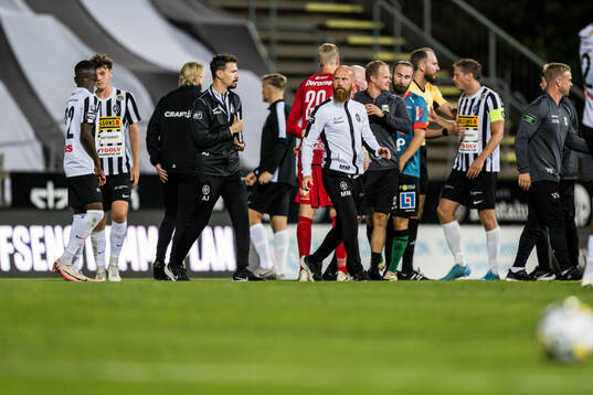 Landskronas tränare Max Mölder deppar