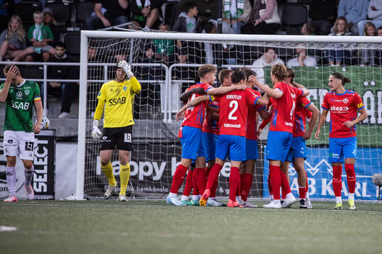 Helsingborgs Taylor Silverholt och Brages Oskar Ågren och