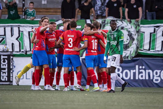 Helsingborgs Taylor Silverholt jublar