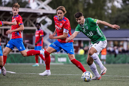 Helsingborgs Thomas Pauck Rogne och Brages Amar Muhsin