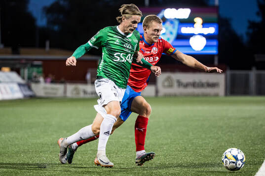Brages Johan Arvidsson och Helsingborgs Dennis Olsson