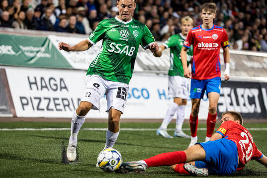 Brages Cesar Weilid och Helsingborgs Dennis Olsson