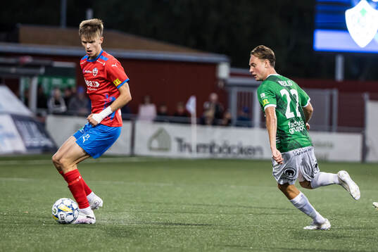 Helsingborgs Adrian Svanbäck och Brages Cesar Weilid