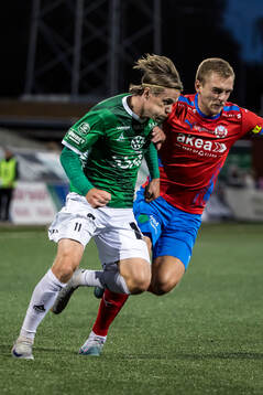 Brages Johan Arvidsson och Helsingborgs Dennis Olsson