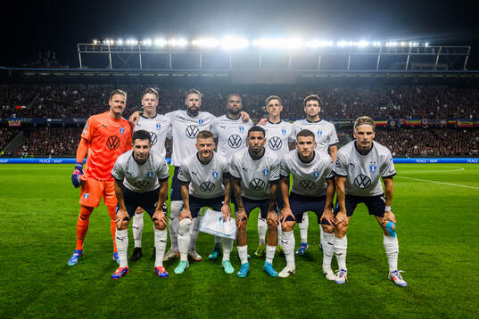 The starting eleven of Malmö FF