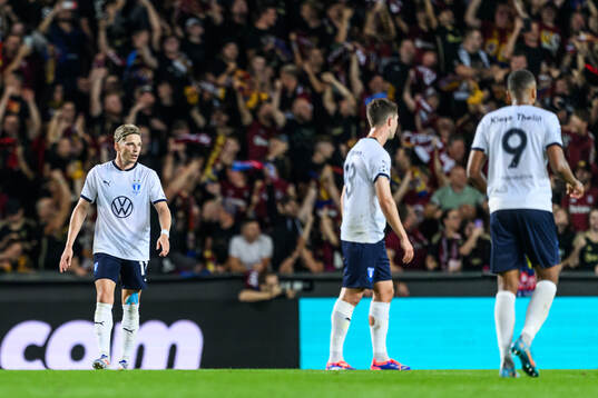 Jens Stryger Larsen of Malmö FF looks dejected