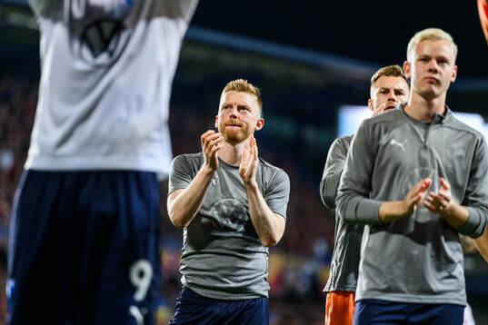Anders Christiansen of Malmö FF looks dejected