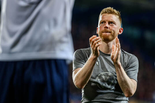 Anders Christiansen of Malmö FF looks dejected