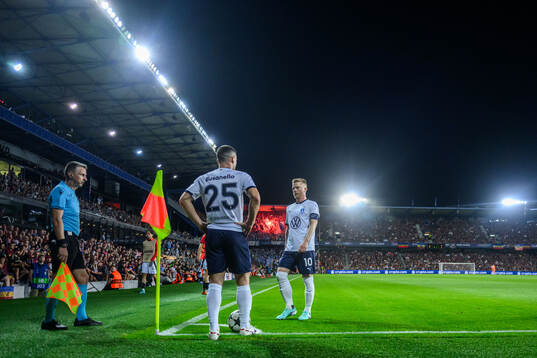 Gabriel Busanello and Anders Christiansen of Malmö FF