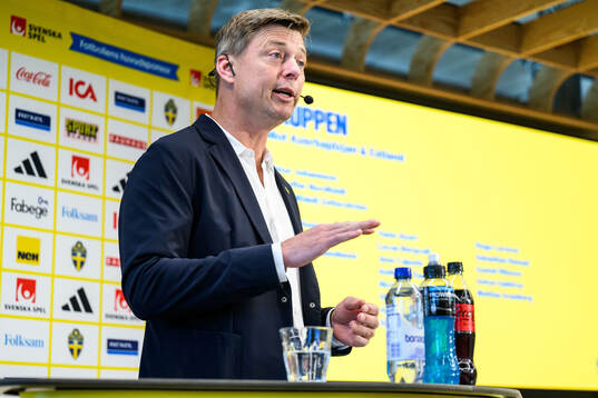 Head coach Jon Dahl Tomasson of the Swedish national