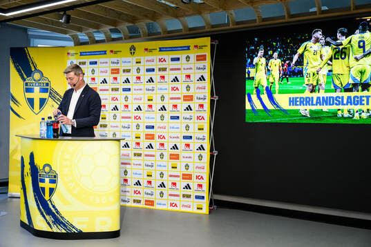 Head coach Jon Dahl Tomasson of the Swedish national