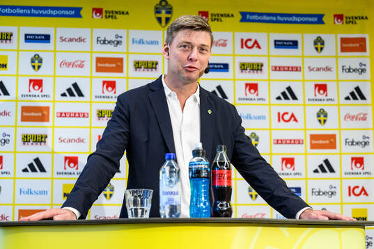 Head coach Jon Dahl Tomasson of the Swedish national