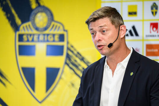 Head coach Jon Dahl Tomasson of the Swedish national