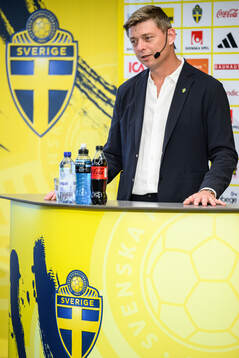 Head coach Jon Dahl Tomasson of the Swedish national