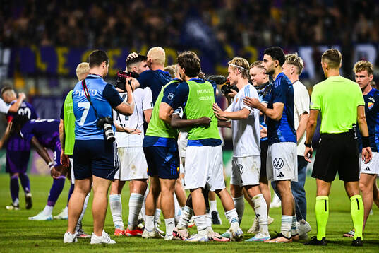 Team of Djurgården celebrates