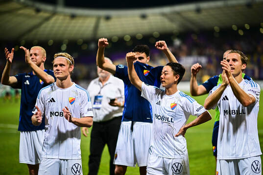 Players of Djurgården celebrates
