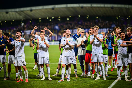 Players of Djurgården celebrates