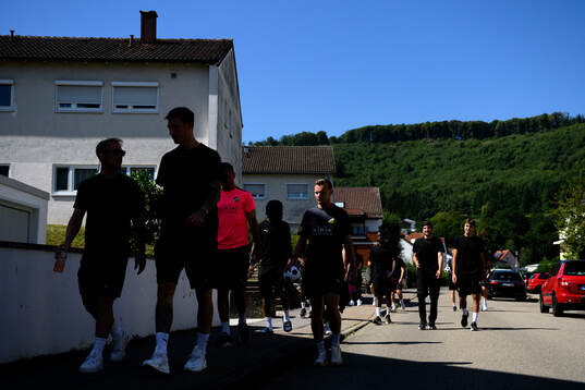 Team walk with Häcken