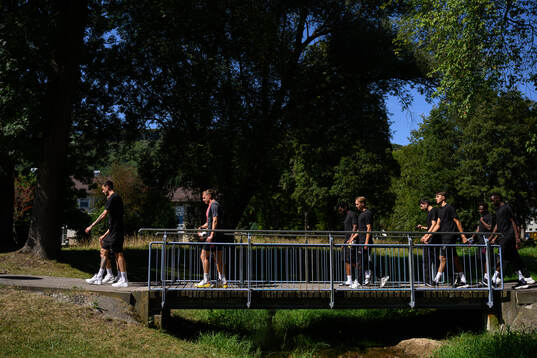 Team walk with Häcken