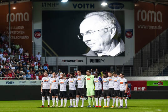 A silent minute for Sven-Göran Eriksson