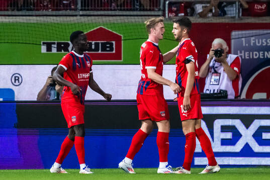 Jonas Föhrenbach and Mikkel Kaufmann of Heidenheim