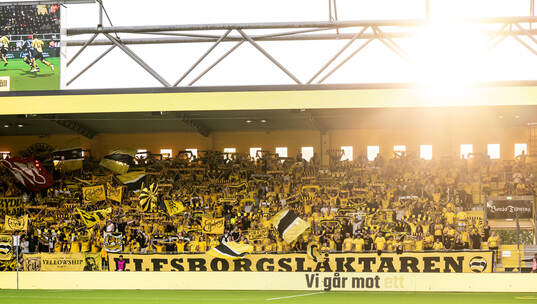 Supporters of Elfsborg in the stands