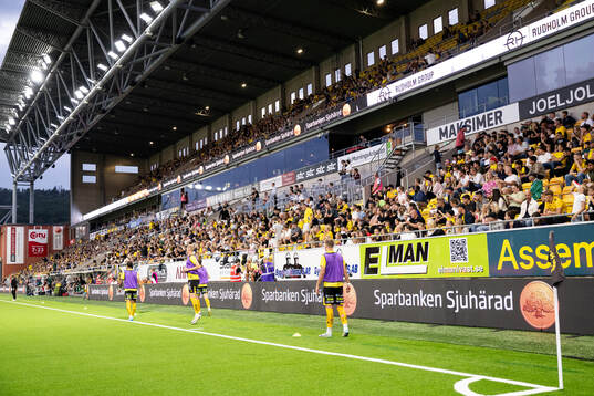 Spectators in the stands