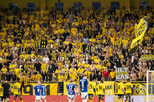 Spectators in the stand