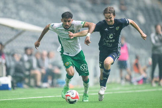 Hammarbys Montader Madjed och IFK Stocksunds Marcus Norrman
