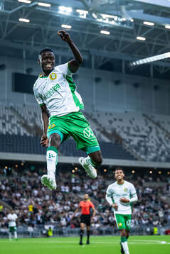 Hammarbys Ibrahima Breze Fofana jublar