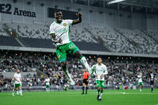 Hammarbys Ibrahima Breze Fofana jublar