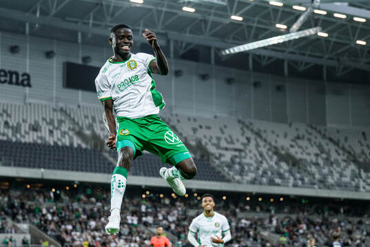 Hammarbys Ibrahima Breze Fofana jublar