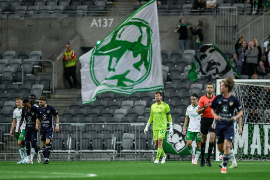 Hammarbys målvakt Davor Blazevic deppar