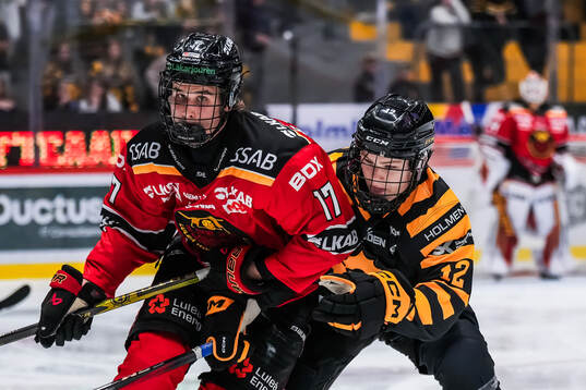 Luleås Jakob Ihs Wozniak och Skellefteås Viktor Klingsell