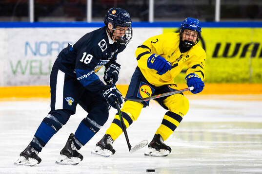 Oliver Torkki of Finland and Axel Elofsson of Sweden