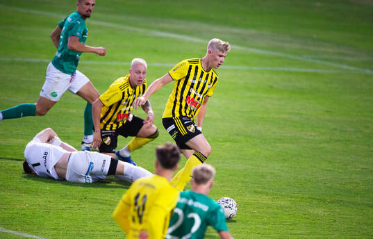 IFK Hässleholms Alexander Sjöström och Linus Roslund i