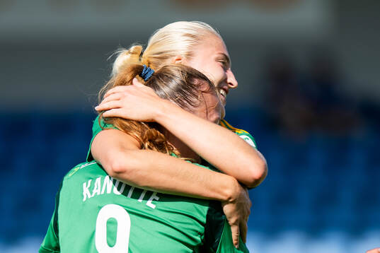 IFK Norrköpings Wilma Leidhammar och Sara Kanutte Fornes