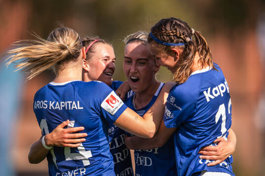 Trelleborgs Viktoria Persson jublar