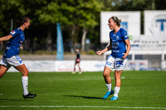 Trelleborgs Viktoria Persson jublar