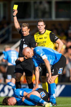 Mjällbys Jacob Bergström deppar