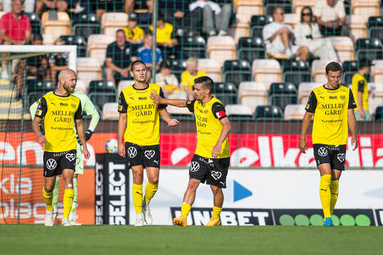 Mjällbys Viktor Gustafson, Rasmus Wikström, Jesper