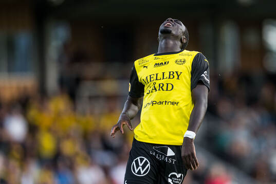Mjällbys Seedy Imam Jagne deppar