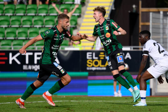 Varbergs Alexander Johansson jublar