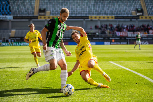GAIS Gustav Lundgren och Kalmars Simon Skrabb
