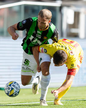 GAIS Gustav Lundgren och Kalmars Simon Skrabb