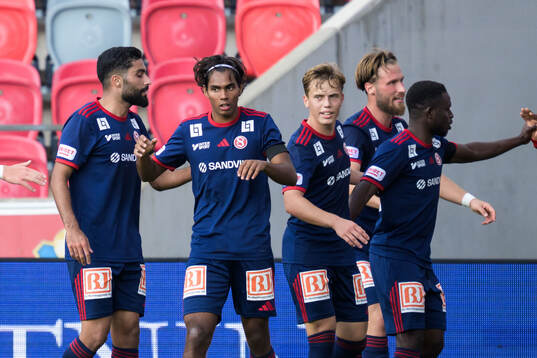 Sandvikens IFs Jonathan Karlsson jublar