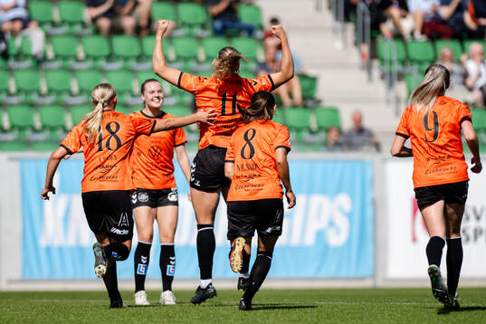 Kristianstads Hlin Eiriksdottir jublar